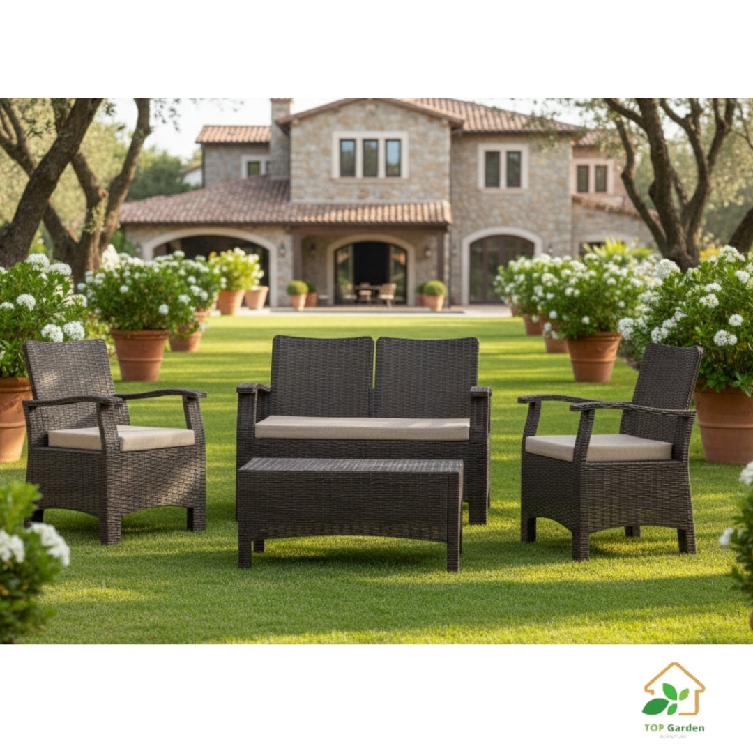 Rattan Two set 4 seaters