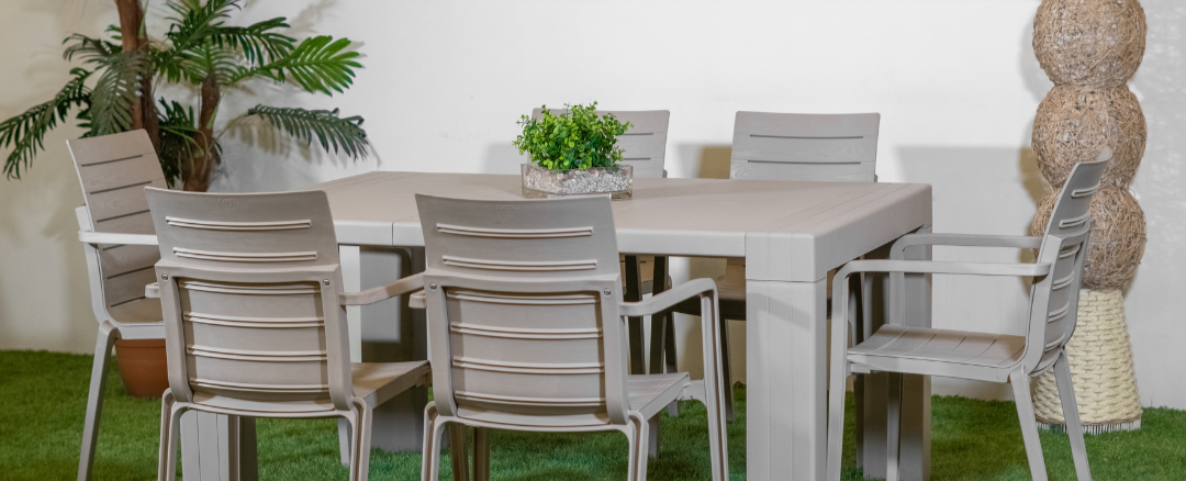 Elegant Table 150 cm + 6 Elegant chair