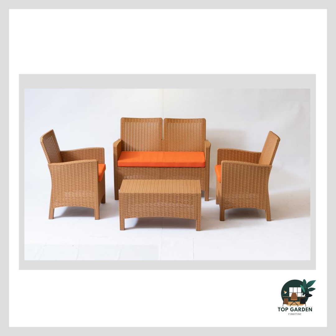 Rattan Set 4 Seaters