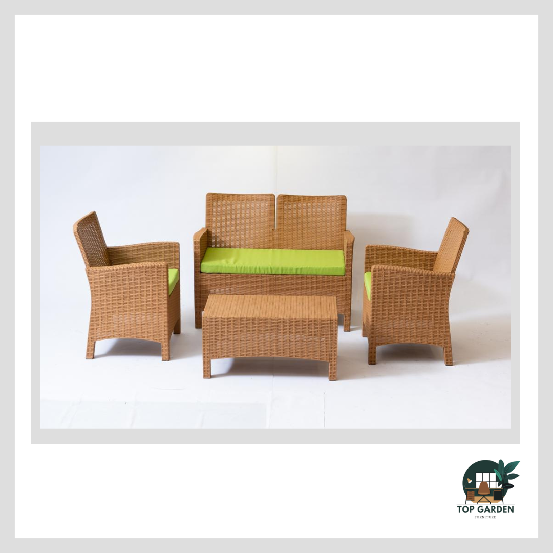 Rattan Set 4 Seaters