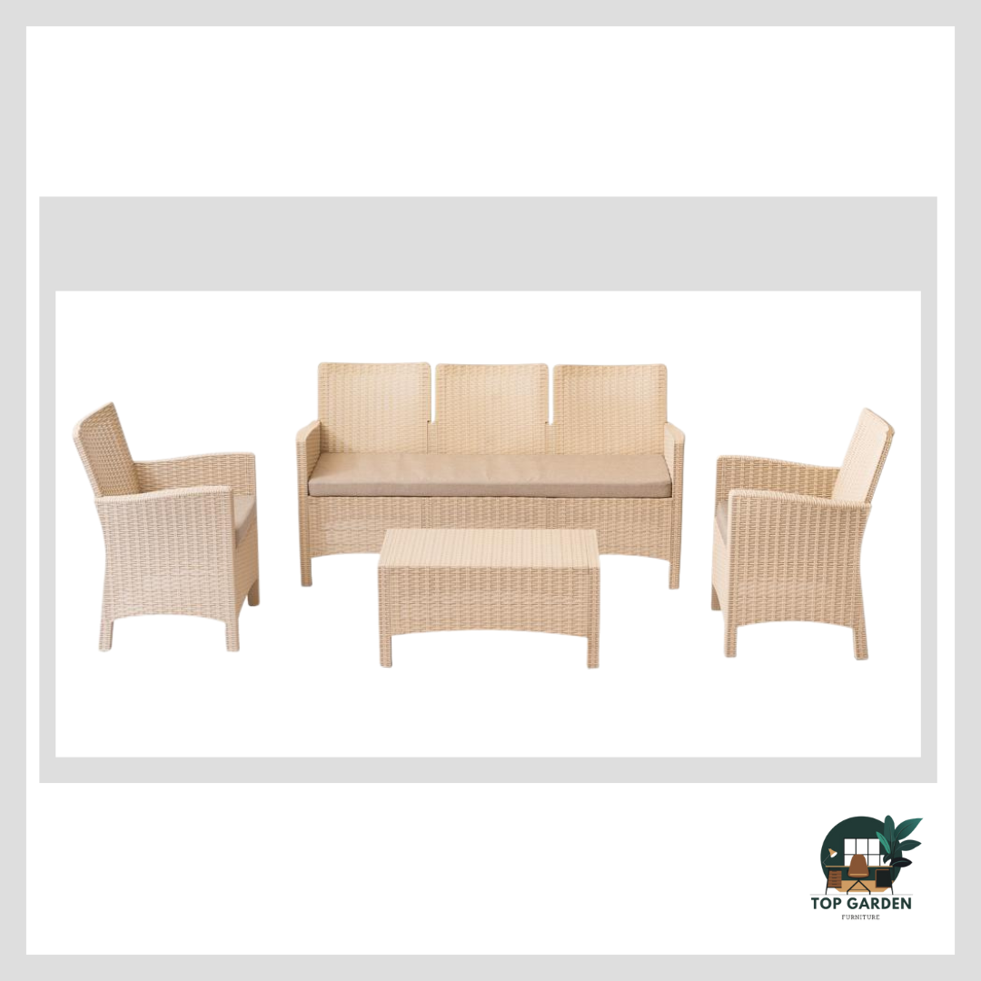 Rattan Set 5 Seaters