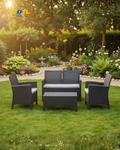 Rattan Set 4 Seaters