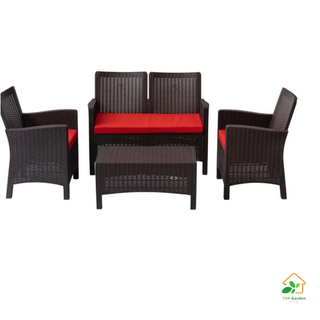 Rattan Set 4 Seaters