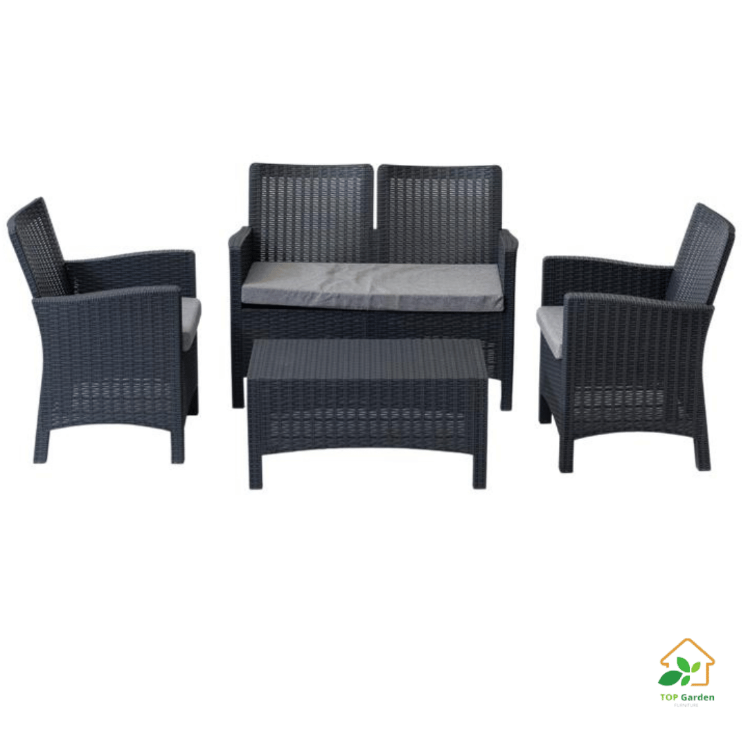 Rattan Set 4 Seaters