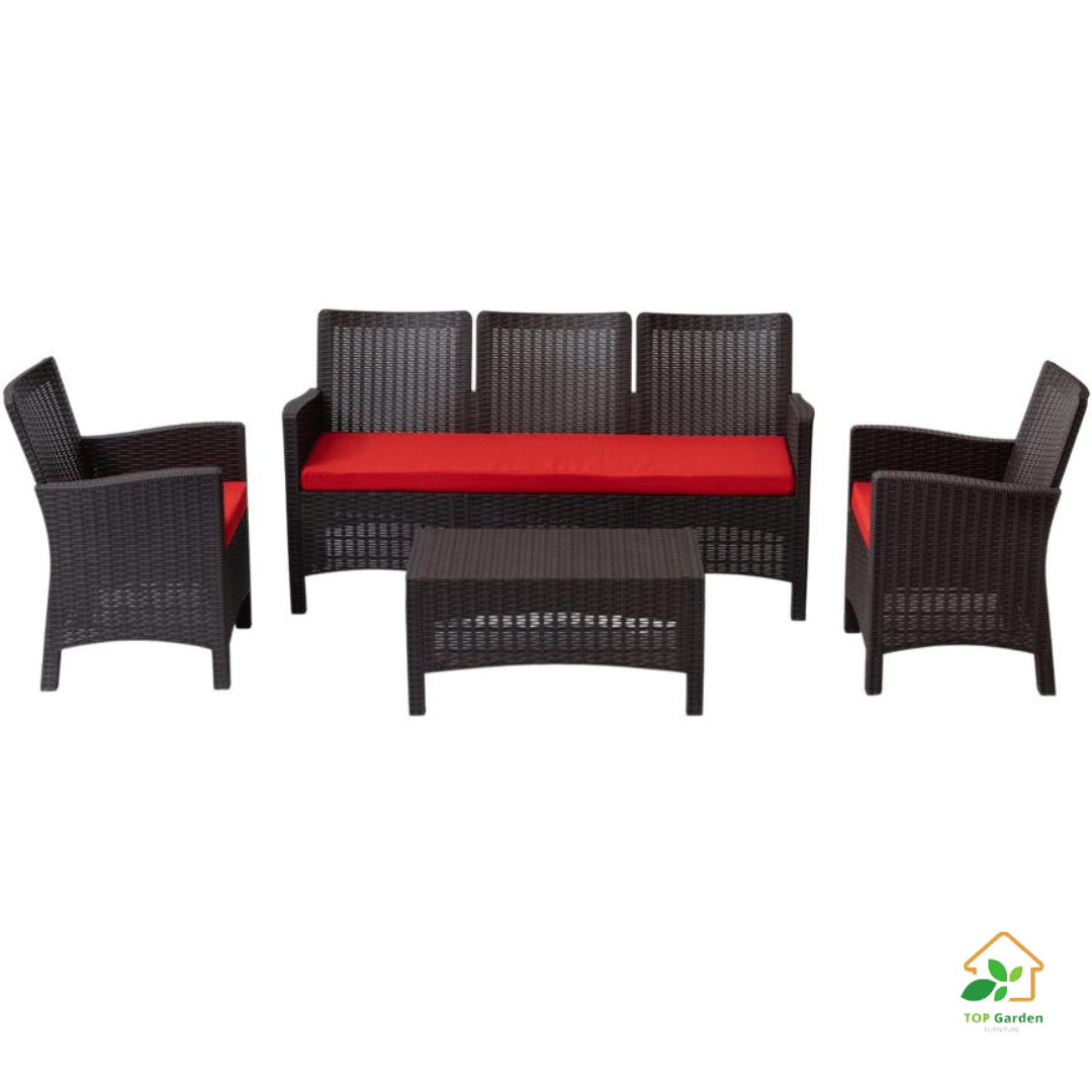 Rattan Set 5 Seaters