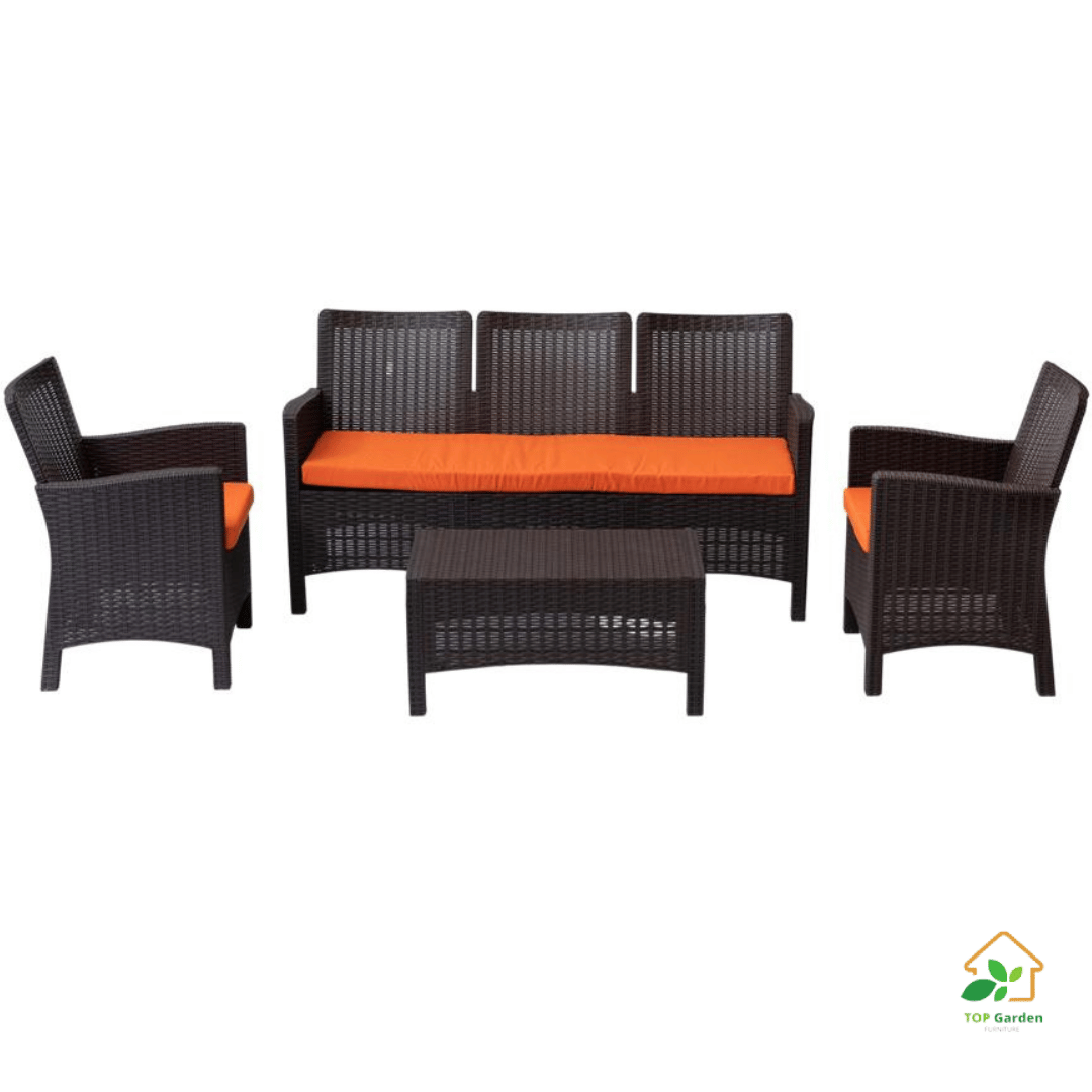 Rattan Set 5 Seaters