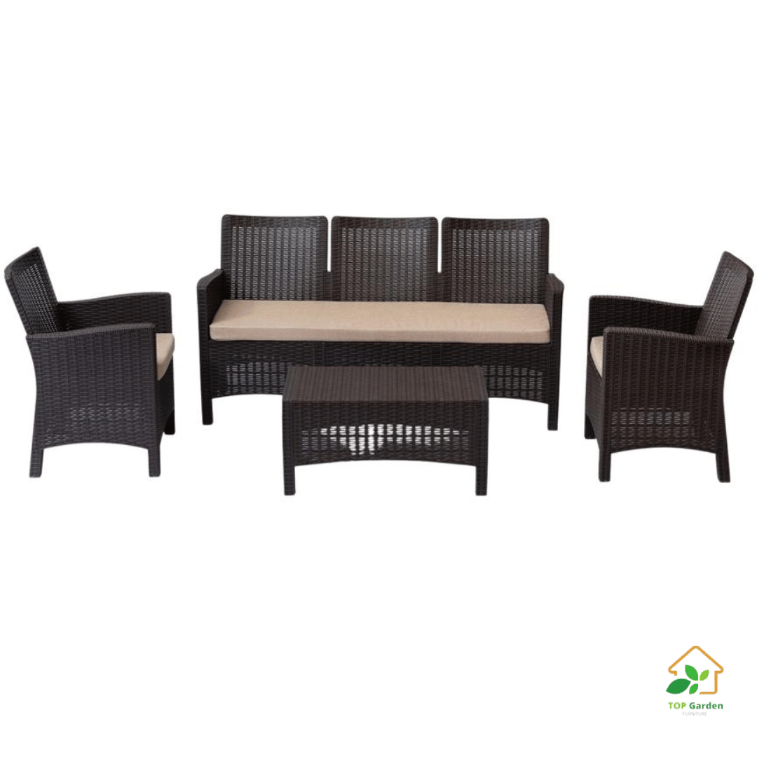 Rattan Set 5 Seaters