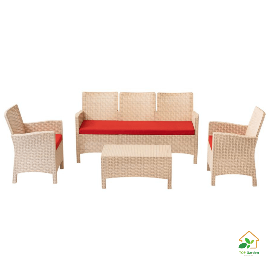 Rattan Set 5 Seaters