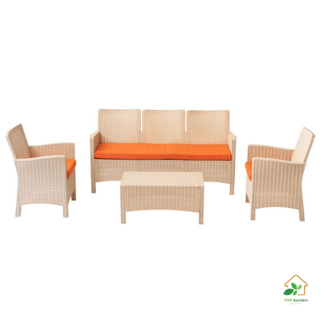 Rattan Set 5 Seaters