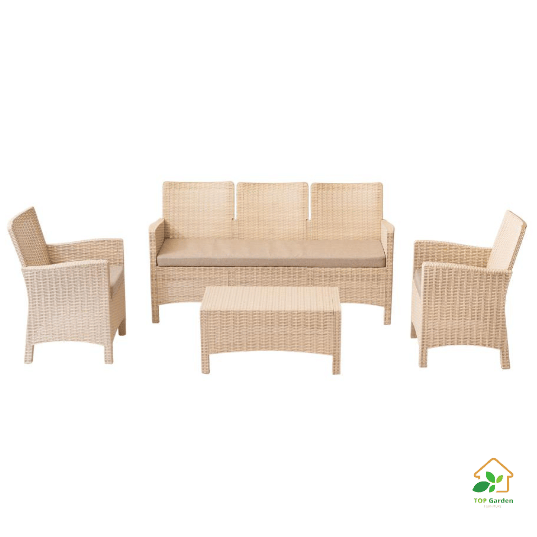 Rattan Set 5 Seaters