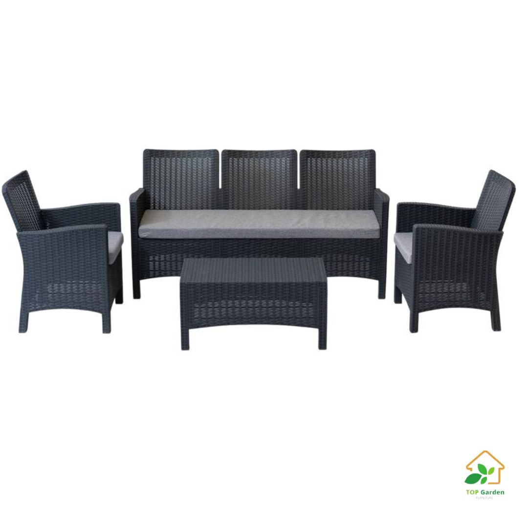 Rattan Set 5 Seaters