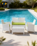 Rattan Set 4 Seaters