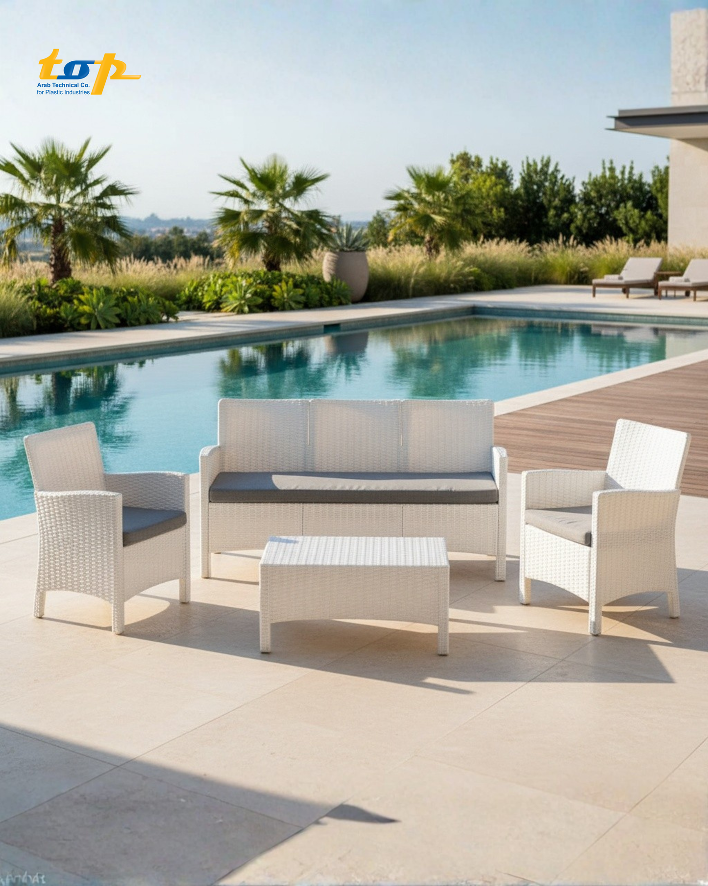 Rattan Set 5 Seaters