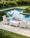 Rattan Set 4 Seaters