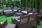 Rattan set 7 seaters