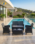 Rattan Set 4 Seaters